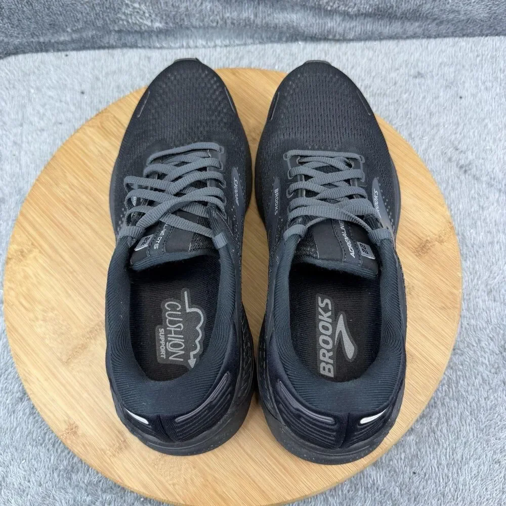 Brooks Adrenaline GTS 22 Shoes Womens Size 8.5 Black Sneakers 1203531B020